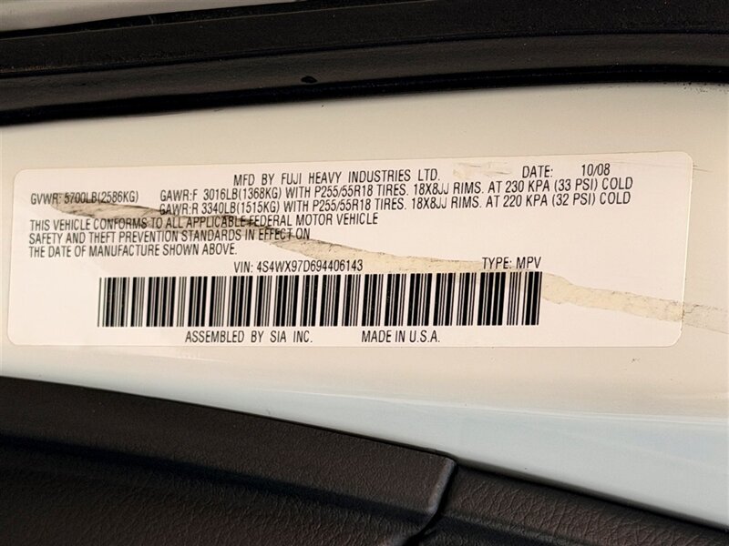 2009 Subaru Tribeca Special Edition 7-Passenger - Photo 31 - Sherman Oaks, CA 91403-1701