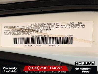 2009 Subaru Tribeca Special Edition 7-Passenger   - Photo 31 - Sherman Oaks, CA 91403-1701