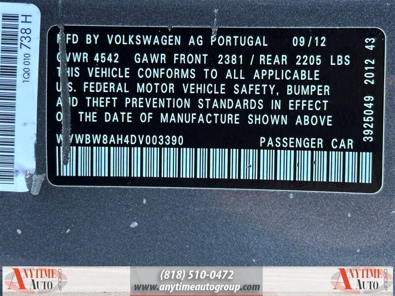 2013 Volkswagen Eos Komfort Edition - Photo 29 - Sherman Oaks, CA 91403-1701