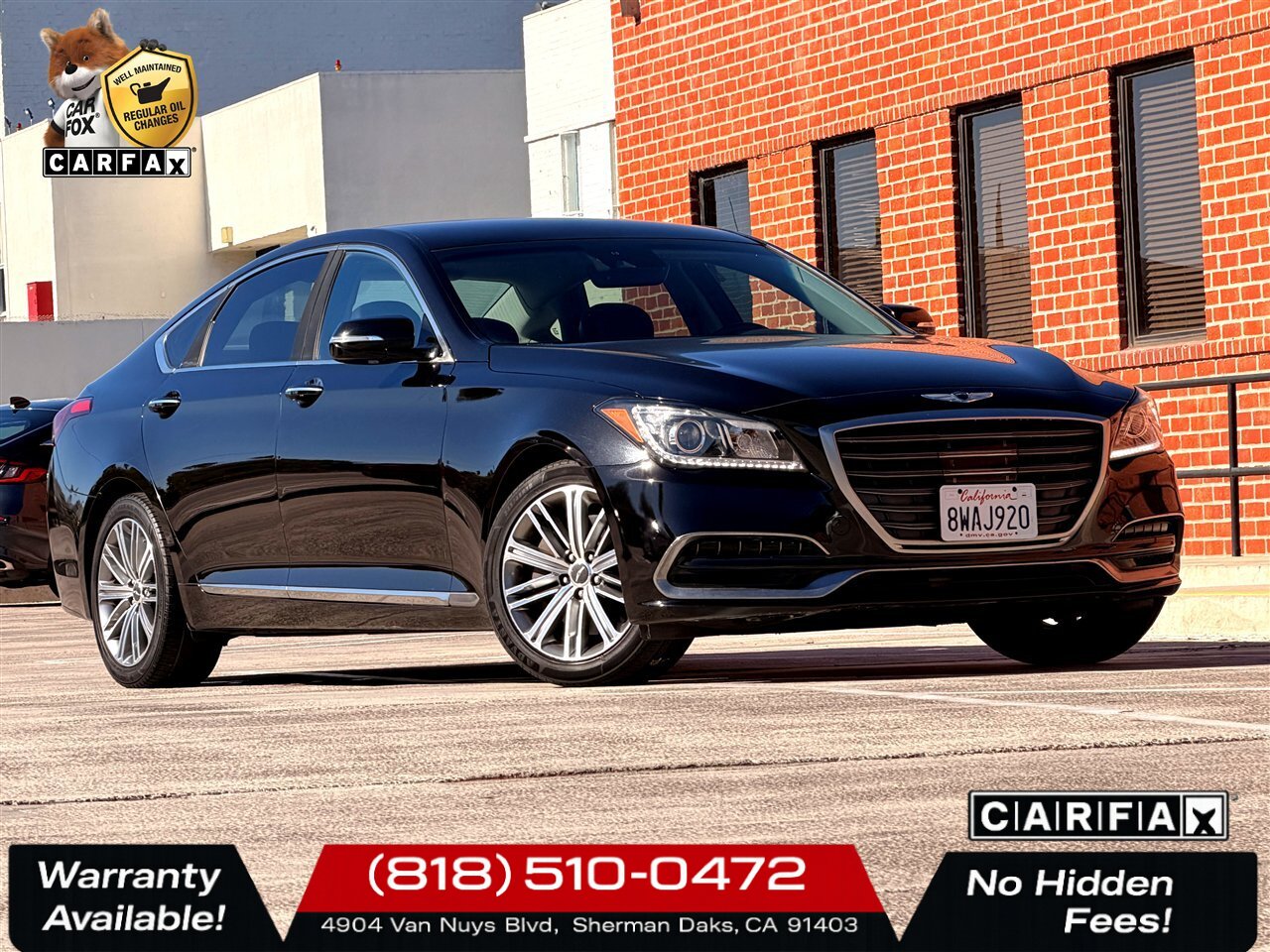 2018 Genesis G80 3.8   - Photo 1 - Sherman Oaks, CA 91403-1701