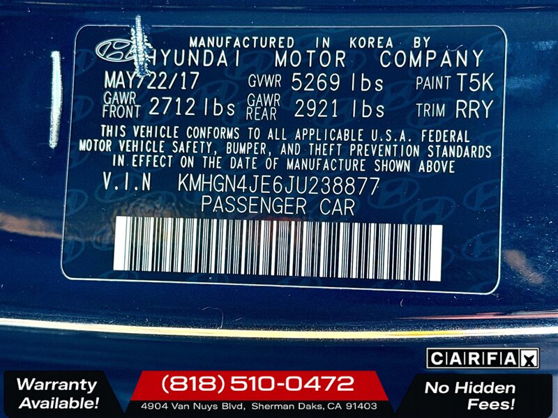 2018 Genesis G80 3.8 - Photo 28 - Sherman Oaks, CA 91403-1701