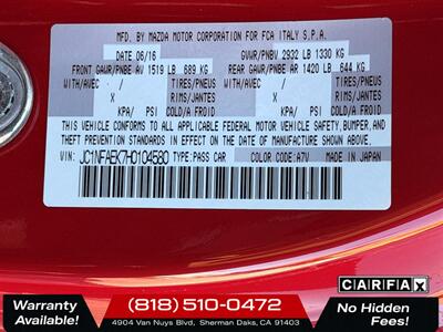 2017 FIAT 124 Spider Classica   - Photo 27 - Sherman Oaks, CA 91403-1701