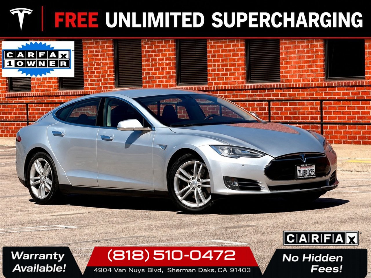 2014 Tesla Model S Base 85   - Photo 1 - Sherman Oaks, CA 91403-1701