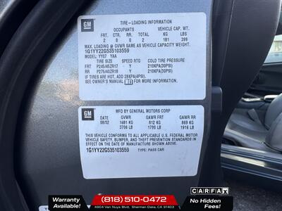 2003 Chevrolet Corvette   - Photo 11 - Sherman Oaks, CA 91403-1701