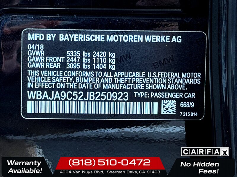 2018 BMW 530e iPerformance - Photo 27 - Sherman Oaks, CA 91403-1701