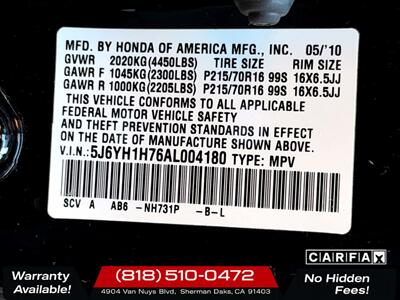 2010 Honda Element EX w/Navi   - Photo 27 - Sherman Oaks, CA 91403-1701