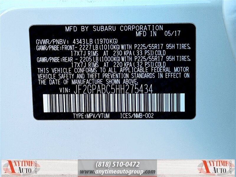 2017 Subaru Crosstrek 2.0i Premium - Photo 31 - Sherman Oaks, CA 91403-1701