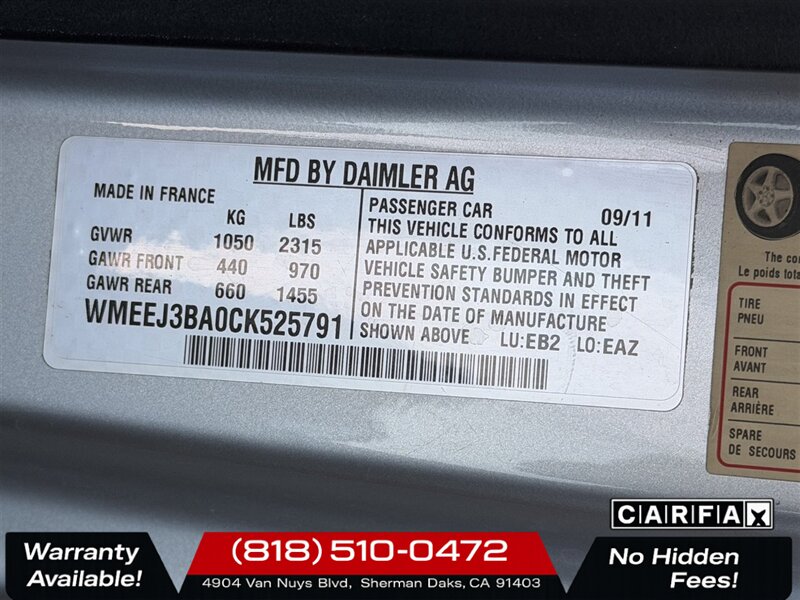 2012 Smart fortwo passion - Photo 22 - Sherman Oaks, CA 91403-1701