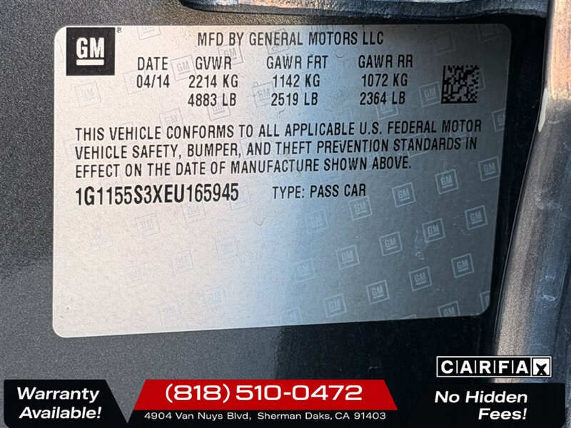 2014 Chevrolet Impala LTZ 2LZ   - Photo 32 - Sherman Oaks, CA 91403-1701