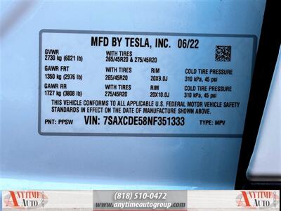 2022 Tesla Model X   - Photo 34 - Sherman Oaks, CA 91403-1701