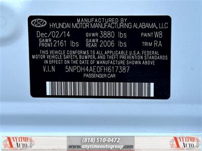 2015 Hyundai Elantra SE   - Photo 25 - Sherman Oaks, CA 91403-1701