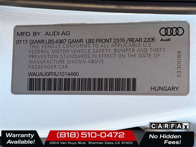 2018 Audi A3 2.0T Premium   - Photo 30 - Sherman Oaks, CA 91403-1701