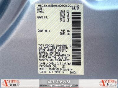 2020 Nissan Altima 2.5 SR   - Photo 31 - Sherman Oaks, CA 91403-1701