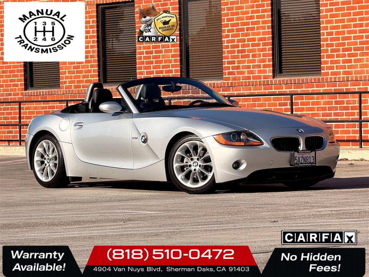 2003 BMW Z4 2.5i   - Photo 1 - Sherman Oaks, CA 91403-1701