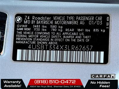 2003 BMW Z4 2.5i - Photo 30 - Sherman Oaks, CA 91403-1701