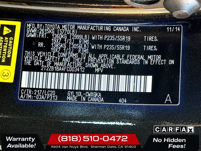 2015 Lexus RX 450h   - Photo 27 - Sherman Oaks, CA 91403-1701