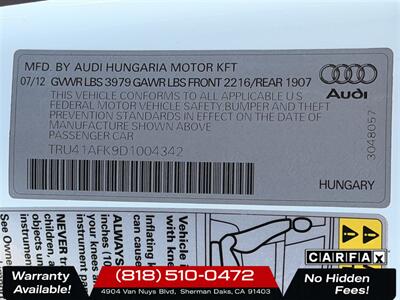 2013 Audi TTS 2.0T Prestige quattro   - Photo 31 - Sherman Oaks, CA 91403-1701