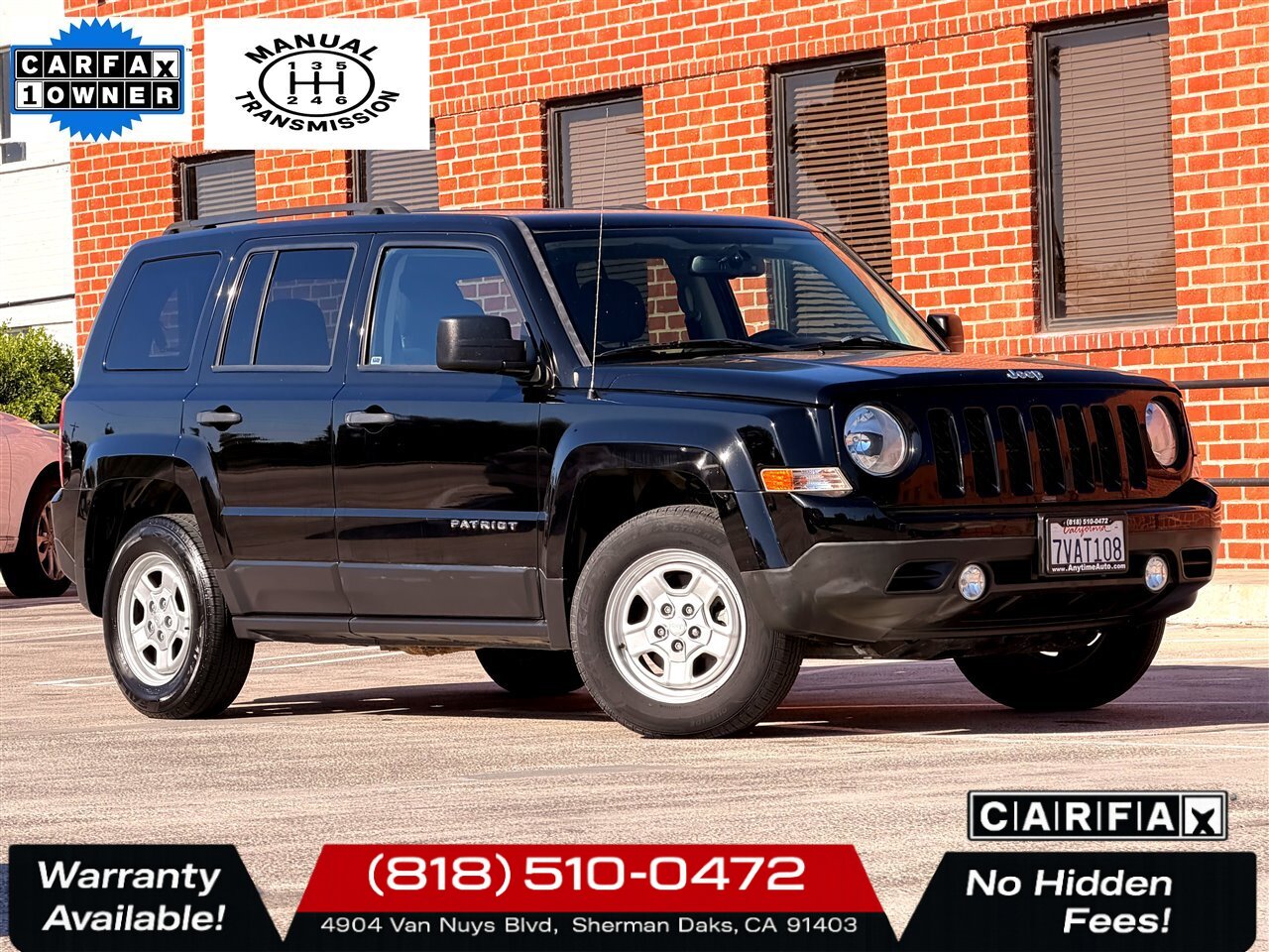 2016 Jeep Patriot Sport   - Photo 1 - Sherman Oaks, CA 91403-1701