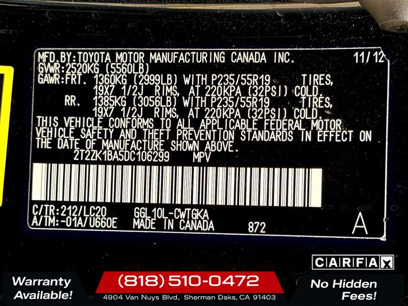 2013 Lexus RX 350   - Photo 34 - Sherman Oaks, CA 91403-1701