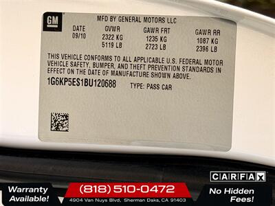 2011 Cadillac DTS Platinum   - Photo 26 - Sherman Oaks, CA 91403-1701