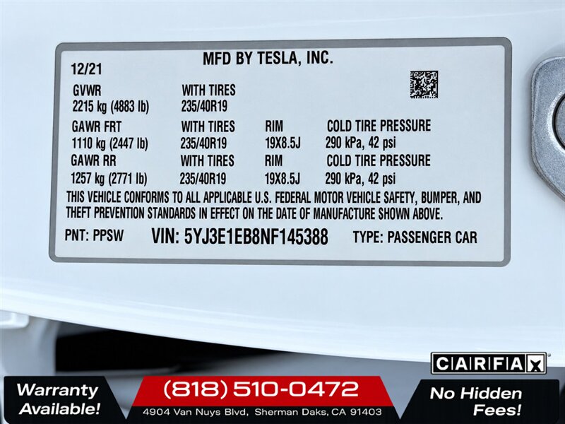 2022 Tesla Model 3 Long Range - Photo 24 - Sherman Oaks, CA 91403-1701