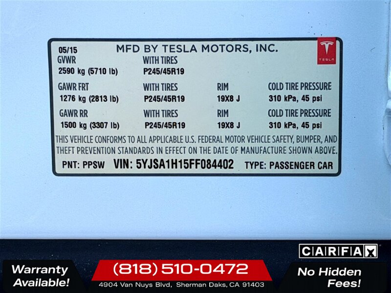 2015 Tesla Model S 85 - Photo 28 - Sherman Oaks, CA 91403-1701