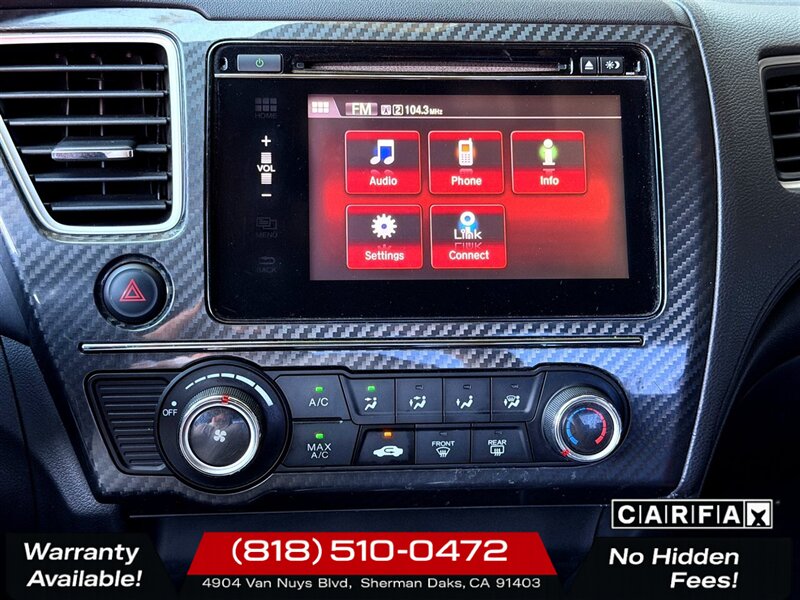 2015 Honda Civic Si   - Photo 14 - Sherman Oaks, CA 91403-1701