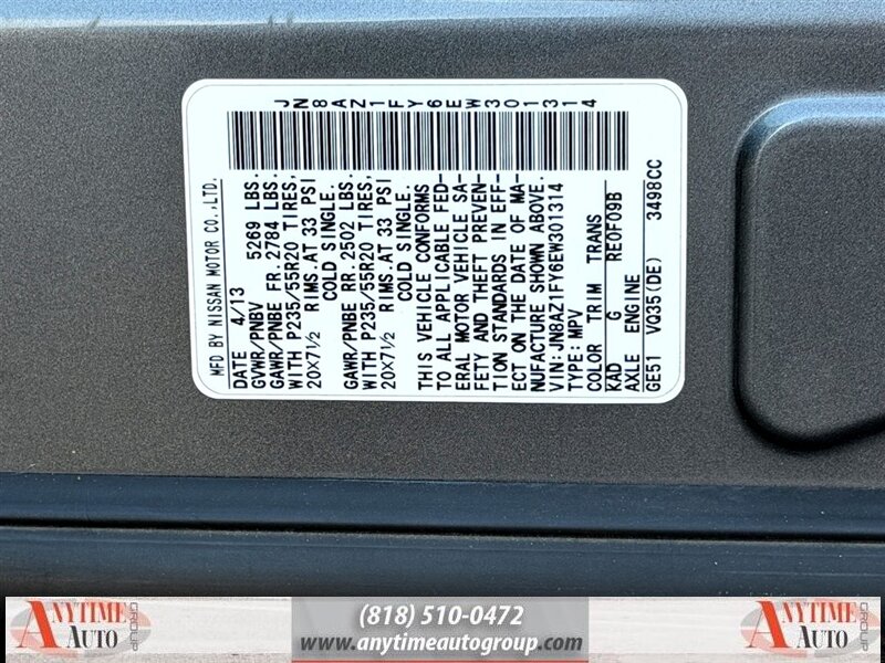 2014 Nissan Murano CrossCabriolet   - Photo 31 - Sherman Oaks, CA 91403-1701