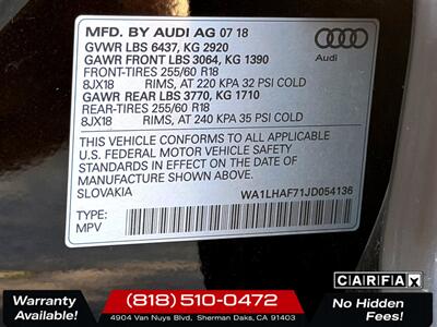 2018 Audi Q7 2.0T quattro Premium Plus - Photo 30 - Sherman Oaks, CA 91403-1701