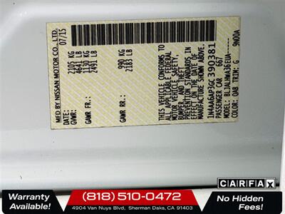 2016 Nissan Maxima Platinum   - Photo 31 - Sherman Oaks, CA 91403-1701