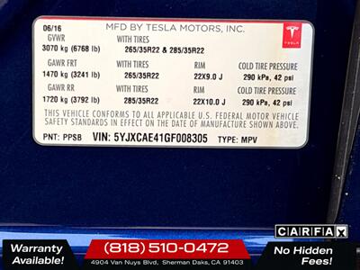 2016 Tesla Model X P90D   - Photo 32 - Sherman Oaks, CA 91403-1701