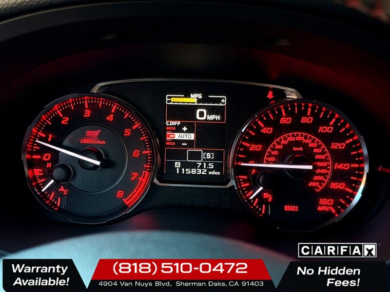 2017 Subaru WRX STi Limited   - Photo 16 - Sherman Oaks, CA 91403-1701