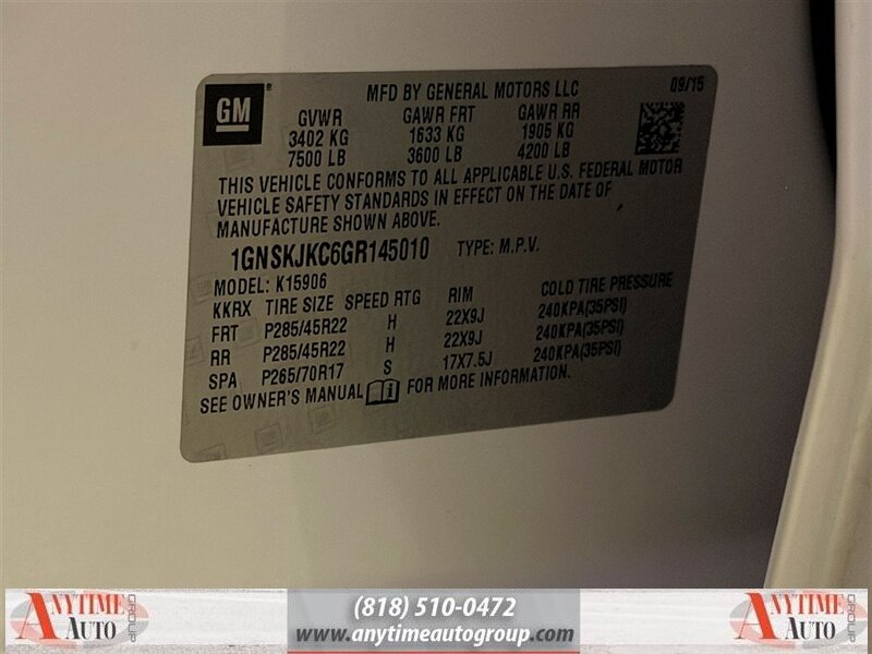 2016 Chevrolet Suburban LTZ - Photo 33 - Sherman Oaks, CA 91403-1701