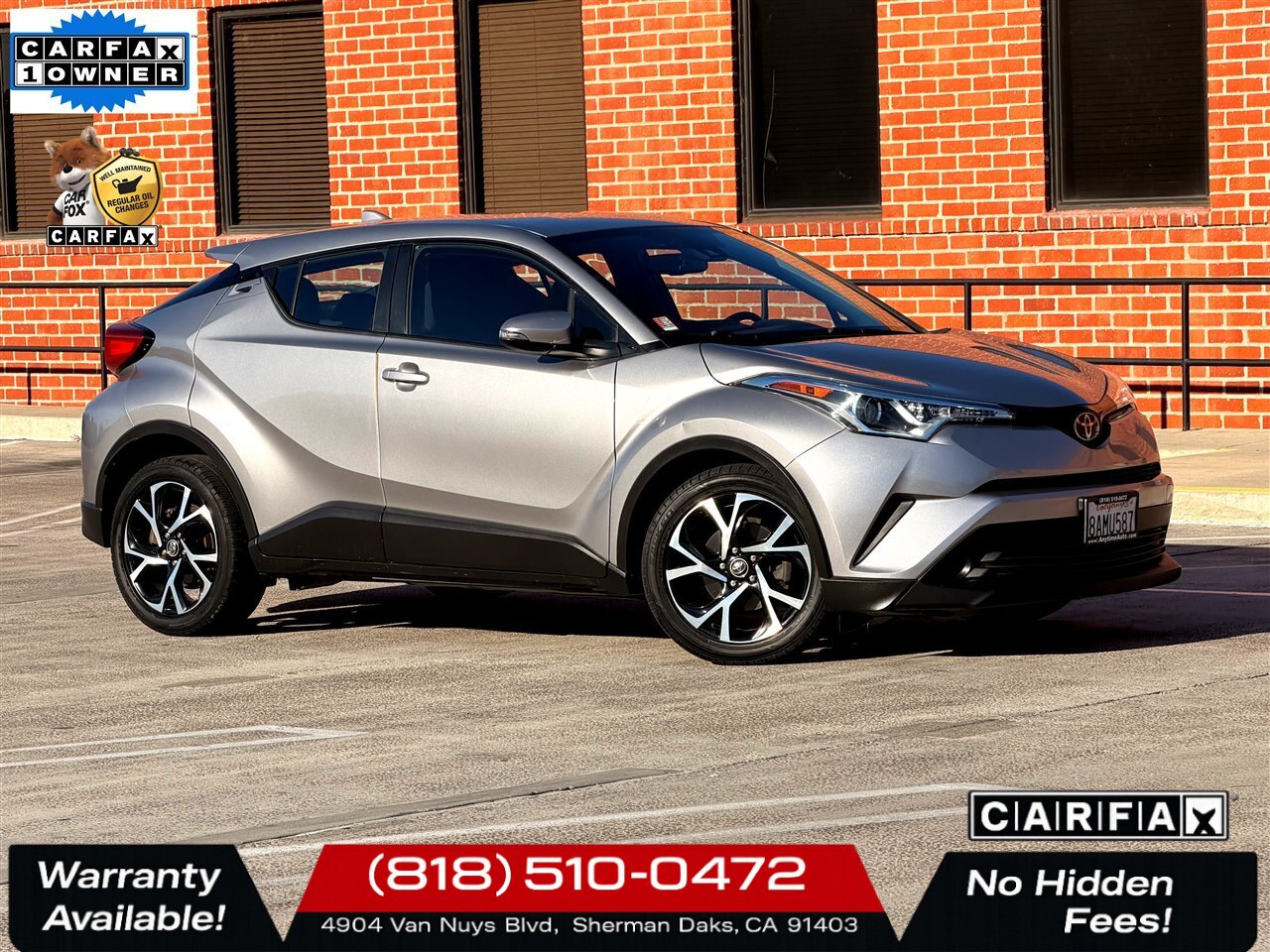 2018 Toyota C-HR XLE   - Photo 1 - Sherman Oaks, CA 91403-1701