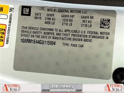 2016 Cadillac ELR   - Photo 27 - Sherman Oaks, CA 91403-1701