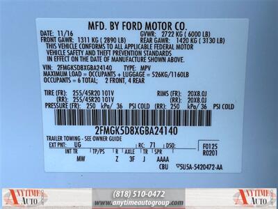 2016 Ford Flex Limited   - Photo 37 - Sherman Oaks, CA 91403-1701