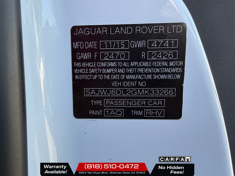 2016 Jaguar F-TYPE R - Photo 13 - Sherman Oaks, CA 91403-1701