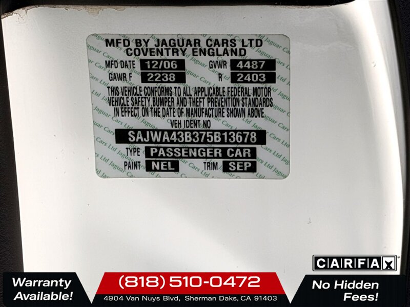 2007 Jaguar XK   - Photo 26 - Sherman Oaks, CA 91403-1701