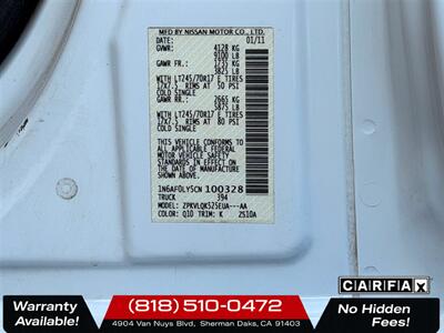 2012 Nissan NV 2500 HD SV   - Photo 25 - Sherman Oaks, CA 91403-1701