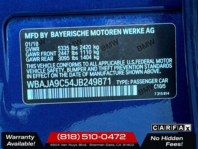 2018 BMW 530e iPerformance - Photo 35 - Sherman Oaks, CA 91403-1701