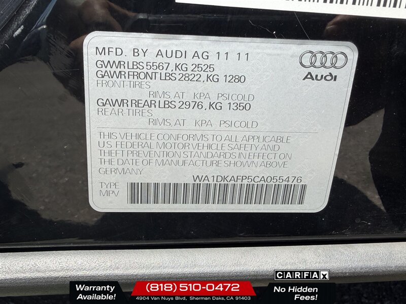 2012 Audi Q5 3.2 quattro Premium - Photo 14 - Sherman Oaks, CA 91403-1701