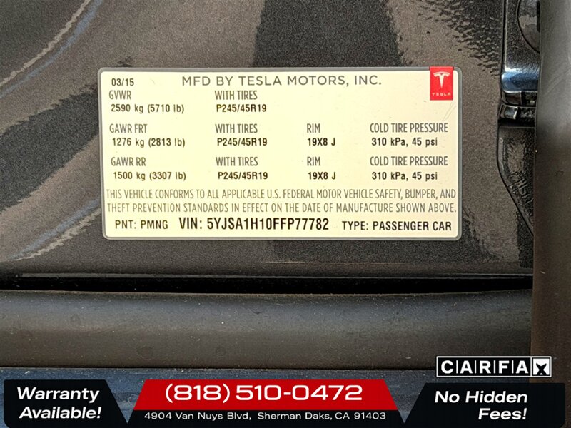 2015 Tesla Model S 85 - Photo 31 - Sherman Oaks, CA 91403-1701