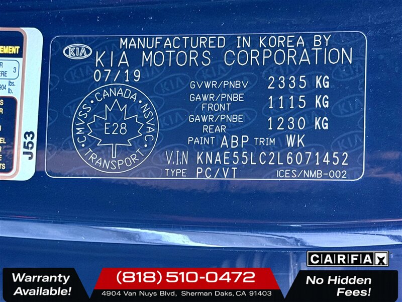 2020 Kia Stinger GT2   - Photo 32 - Sherman Oaks, CA 91403-1701