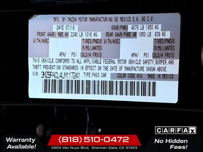 2020 Mazda Mazda3 Sedan Select   - Photo 28 - Sherman Oaks, CA 91403-1701