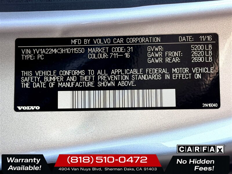 2017 Volvo S90 T6 Momentum - Photo 31 - Sherman Oaks, CA 91403-1701