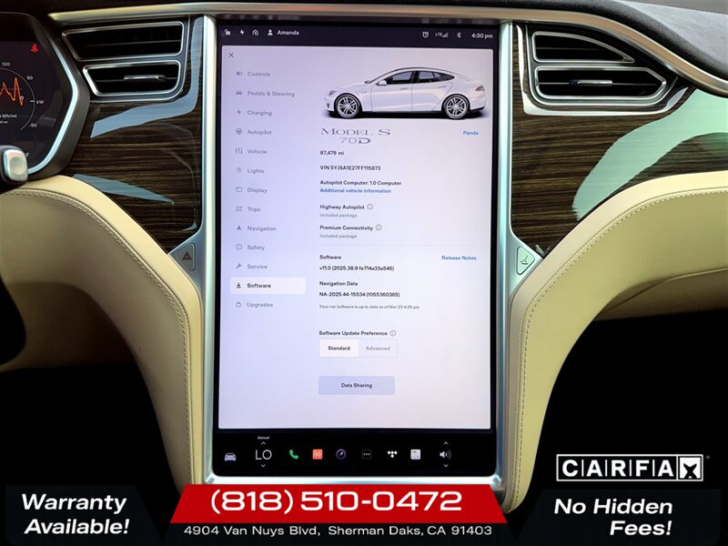 2015 Tesla Model S 70D   - Photo 19 - Sherman Oaks, CA 91403-1701