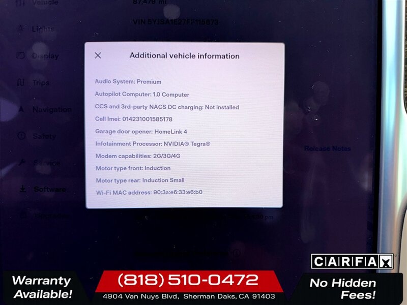 2015 Tesla Model S 70D   - Photo 20 - Sherman Oaks, CA 91403-1701