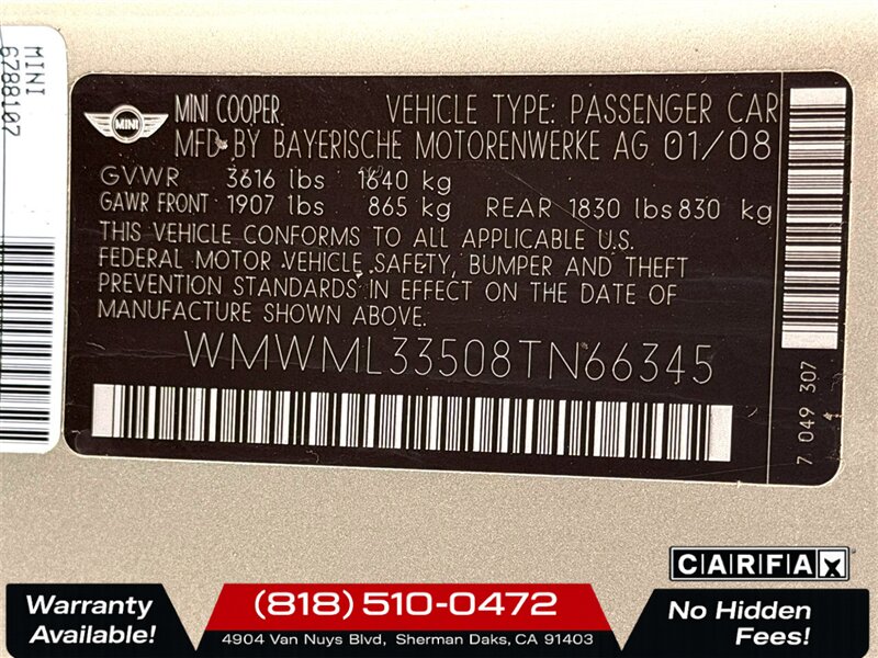 2008 MINI Cooper Clubman - Photo 25 - Sherman Oaks, CA 91403-1701