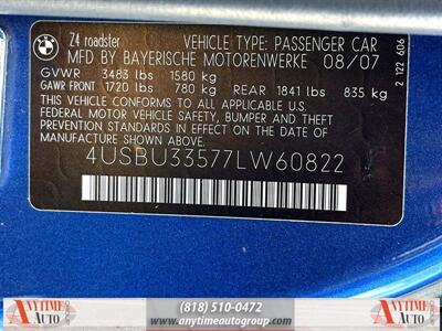 2007 BMW Z4 3.0i   - Photo 31 - Sherman Oaks, CA 91403-1701