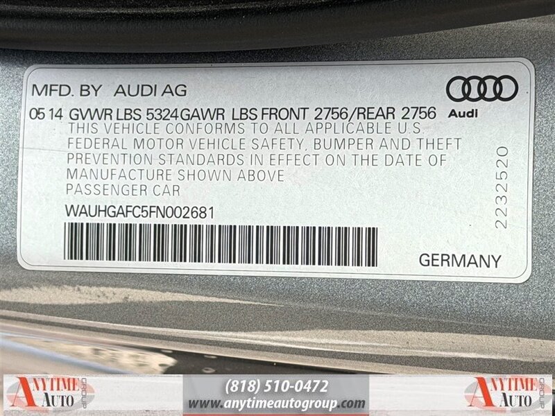 2015 Audi A6 3.0T Prestige quattro - Photo 33 - Sherman Oaks, CA 91403-1701